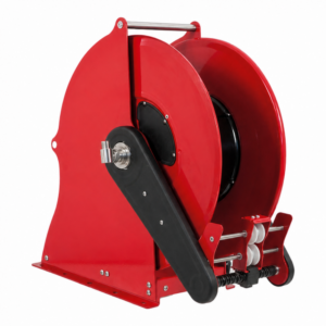 Enrouleur de tuyau motorisé GEPRO SIRIO en acier peint, disque 540 mm, motoréducteur électrique 12 ou 24 V