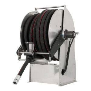 Enrouleur de tuyau à moteur hydraulique GEPRO TITANO en acier peint, bobine de 400 mm