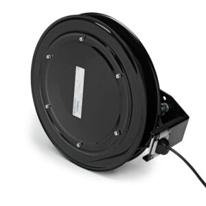 Enrouleur de câble de signal Nederman 744, tambour noir compact pour transmission basse tension 48 V