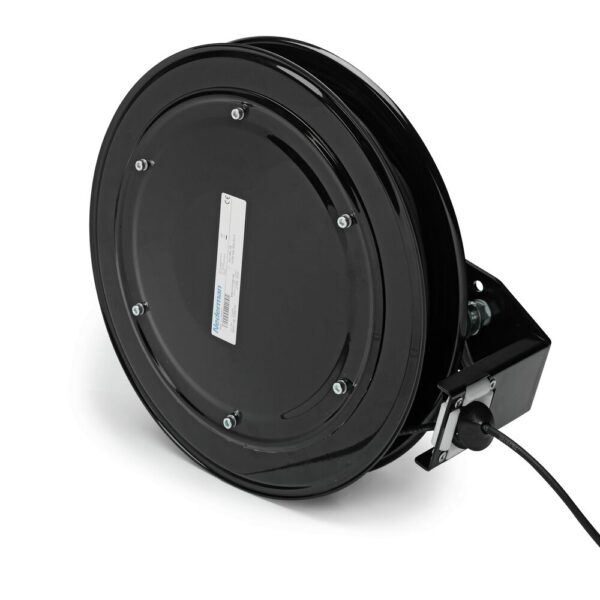 Enrouleur de câble de signal Nederman 744, tambour noir compact pour transmission basse tension 48 V