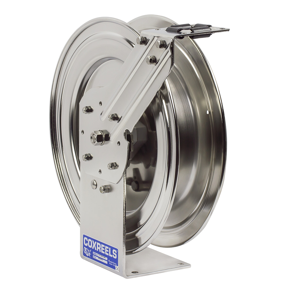 Enrouleur de tuyau Coxreels en inox électropoli