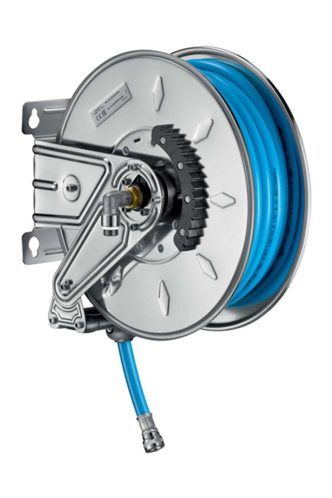 Enrouleur automatique inox SEKO Pro Reel Premium pour le lavage de surfaces
