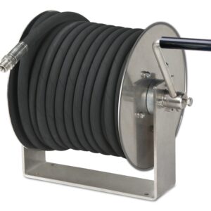 Enrouleur manuel de tuyau compact inox TEHA STKi2 Mini pour nettoyeur haute pression